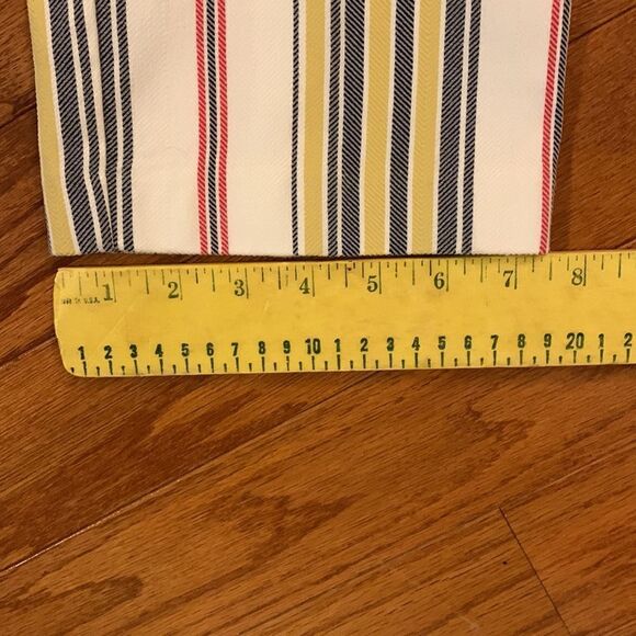 Cato size 12 Capri/cropped pants. Multicolor Stripe NWOT - Picture 3 of 8